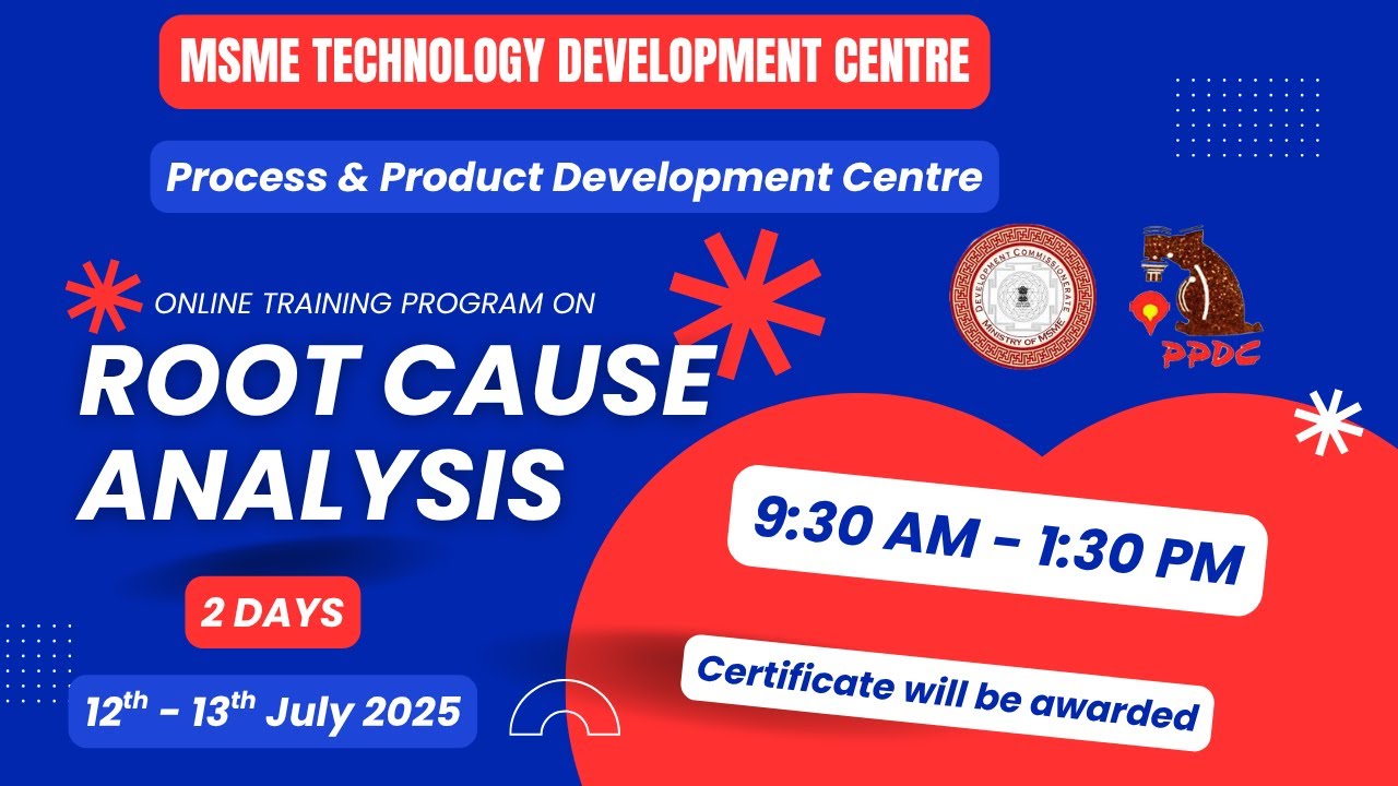 Online Program on ROOT CAUSE ANALYSIS | PPDC | Govt. of India Society