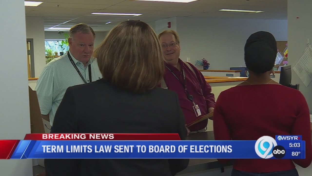 Term limits law sent to Board of Elections