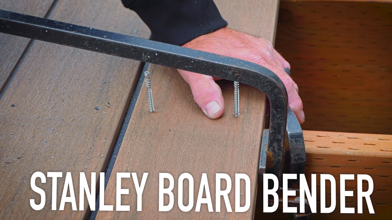 How Do We Cinch Deck Boards? (The Stanley Board Bender) || Dr Decks