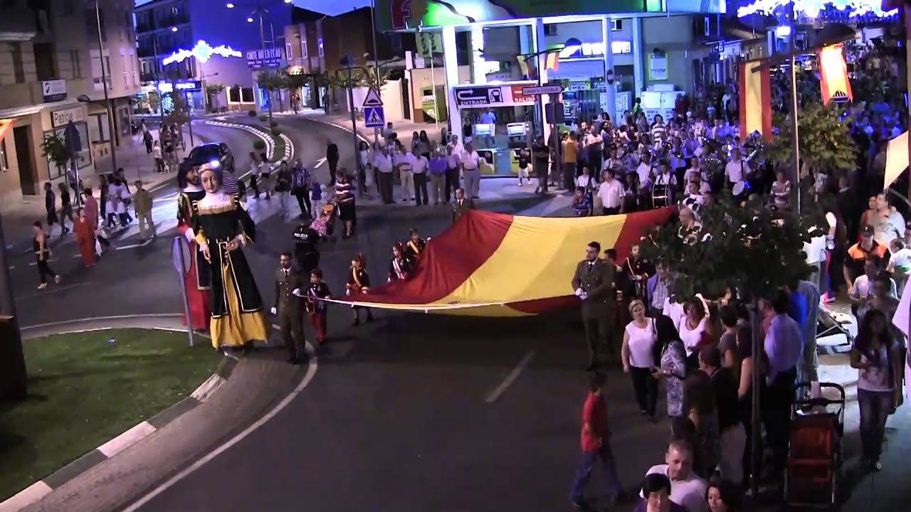 FERIAS Y FIESTAS FUENSALIDA 2013 PASACALLES E IZADO DE BANDERA