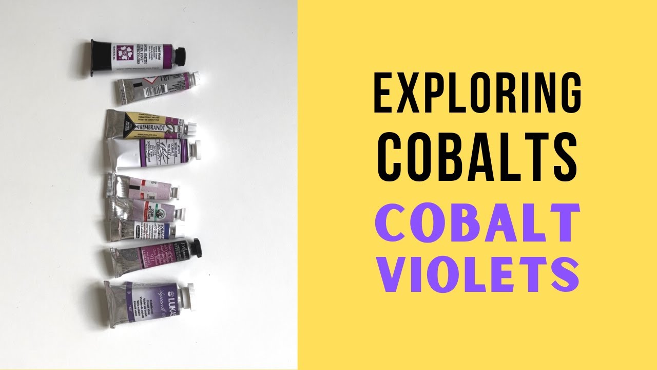 Cobalt Violet: the final chapter in  watercolor Cobalts exploration with PV14, PV49 and hues.