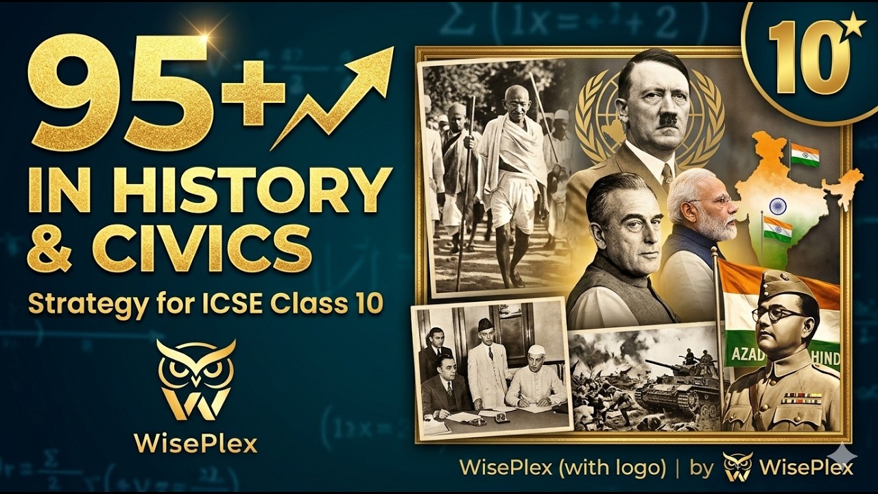 🚀 ICSE Class 10 Strategy | History & Civics | Score 95%+ in Board Exams! 📚 | WisePlex