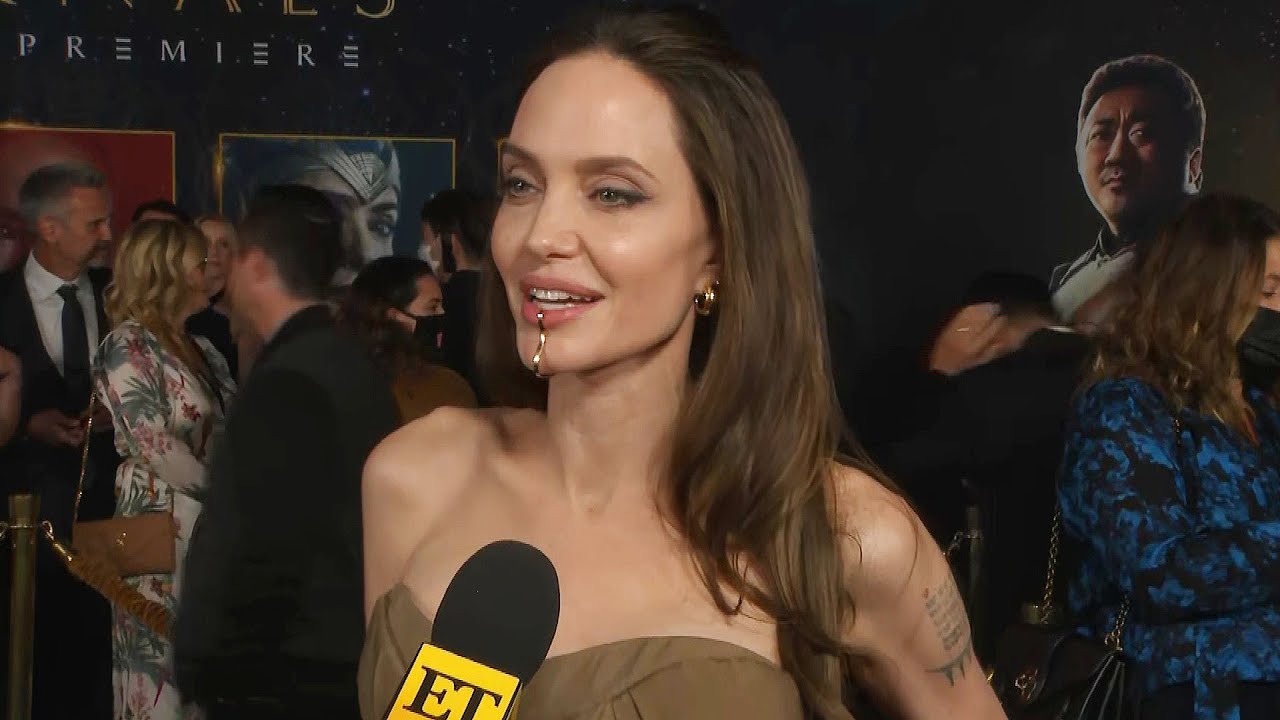 Angelina Jolie on How Her Kids REALLY Feel About Her Eternals Look (Exclusive)
