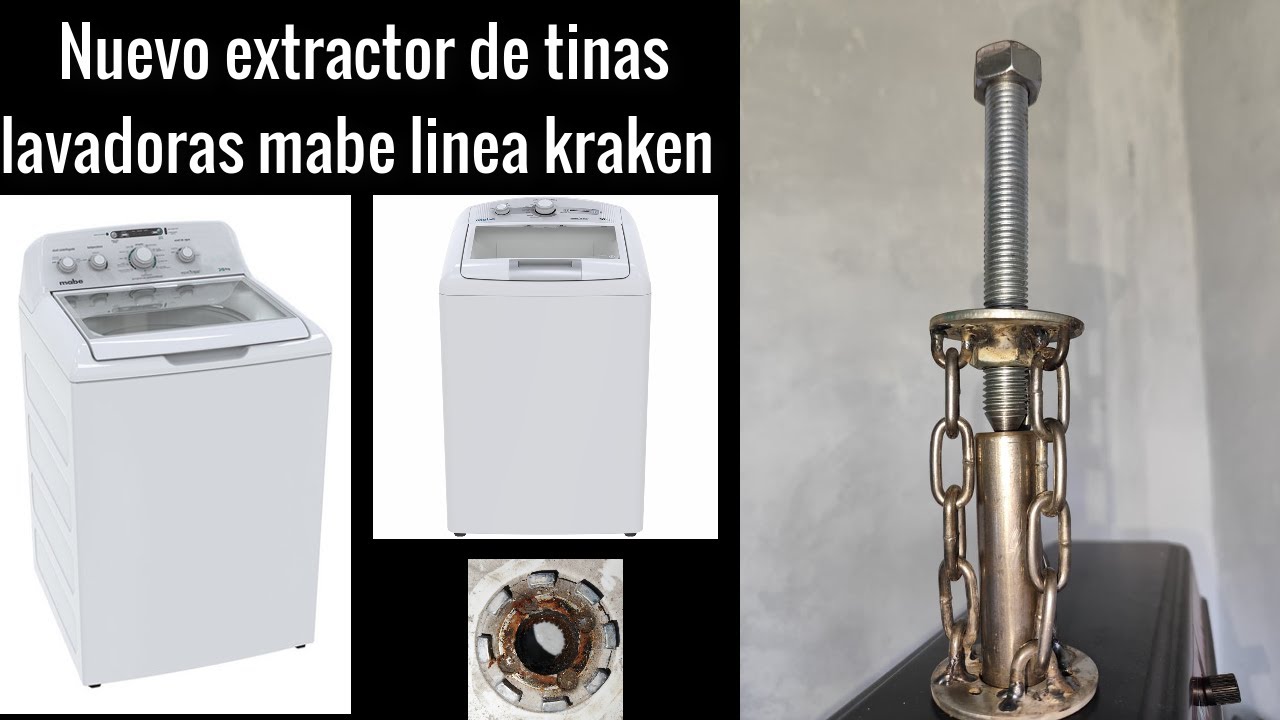 Nuevo extractor de tinas de la lavadora mabe linea kraken