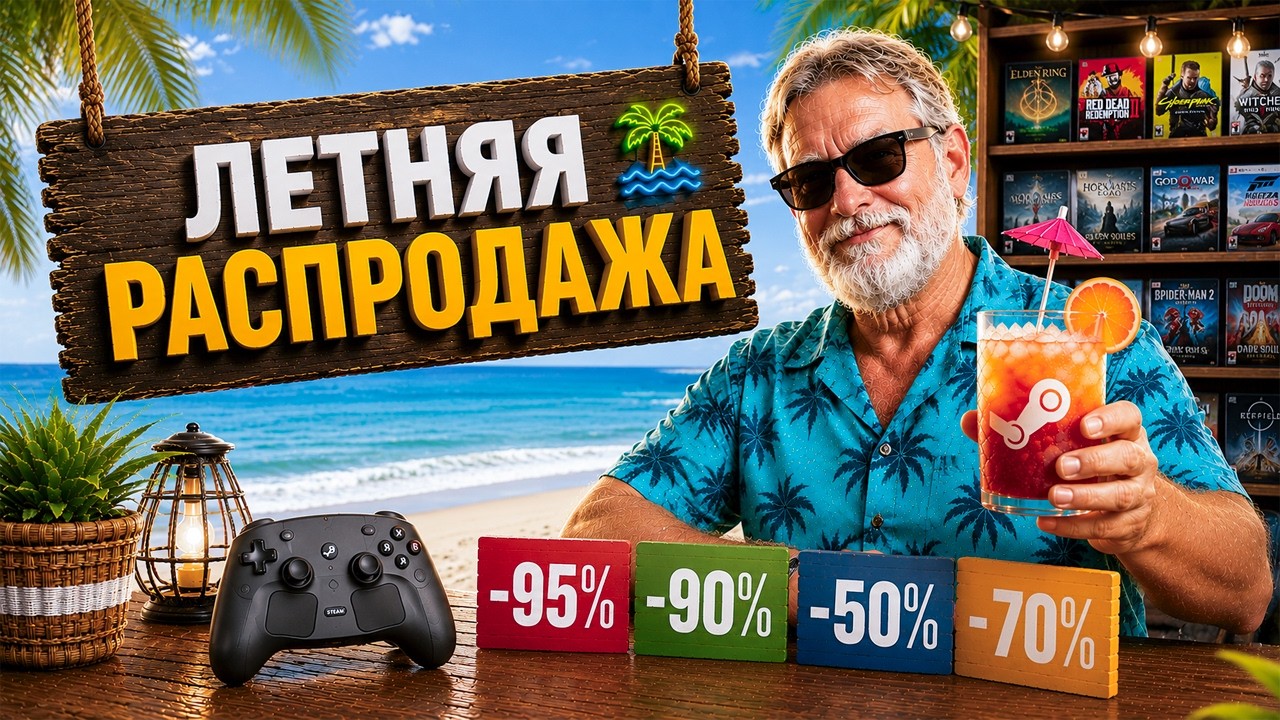 Самые выгодные скидки летней распродажи Steam до 95%