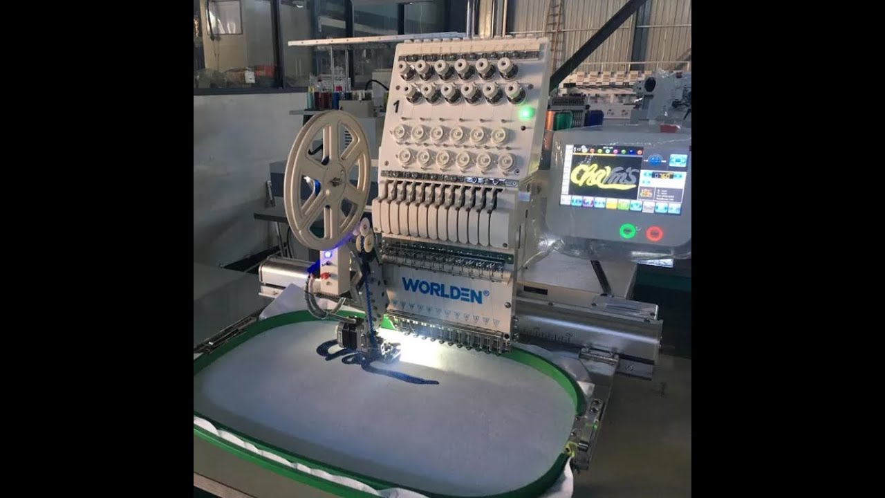 factory price Single head 12 needle 15 needle computer embroidery machine cap embroidery machine