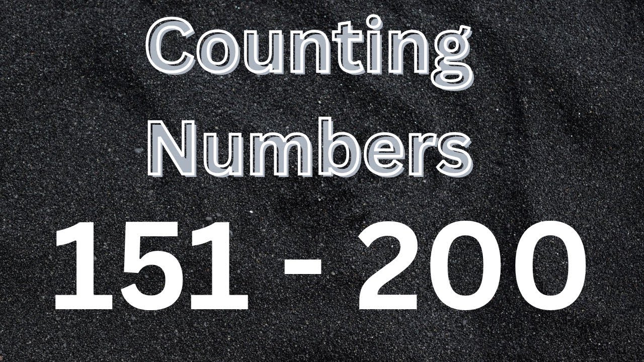 Counting numbers from 151 to 200 with Miss. Jebi|Learn numbers 151 - 200