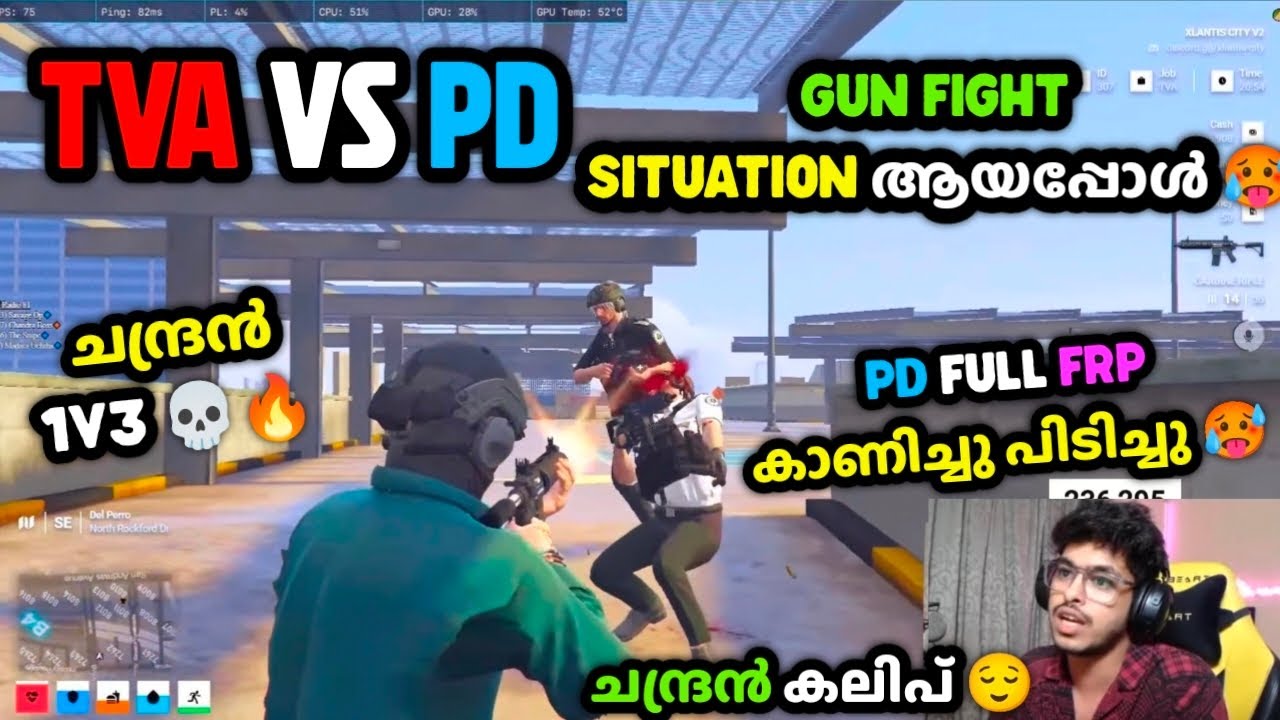 TVA VS PD 🥵 SITUATION ആയപ്പോൾ 😌ചന്ദ്രൻ 1V3 💀🔥PD FULL FRP കാണിച്ചു പിടിച്ചു 🥵ചന്ദ്രൻ കലിപ് 💥