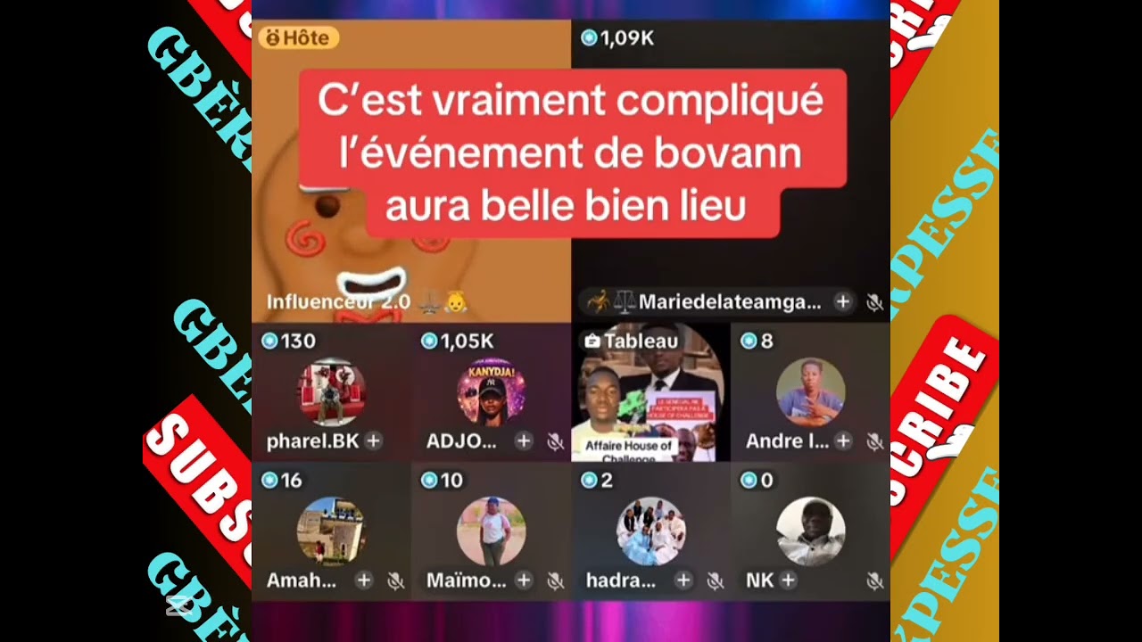 🇹🇬L'HEURE EST GRAVE LE SÉNÉGAL ET LE BURKINA FASSO REFUSE DE PARTICIPER AU HOUSE OF CHALLENGE🇹🇬