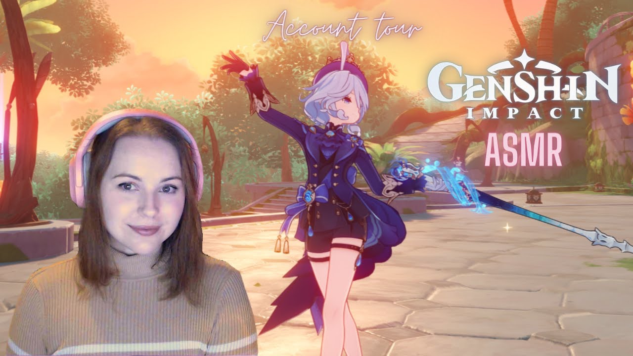 Genshin Impact ASMR ✨ Relaxing account tour/character showcase 🩷 Whispered rambles & in-game music