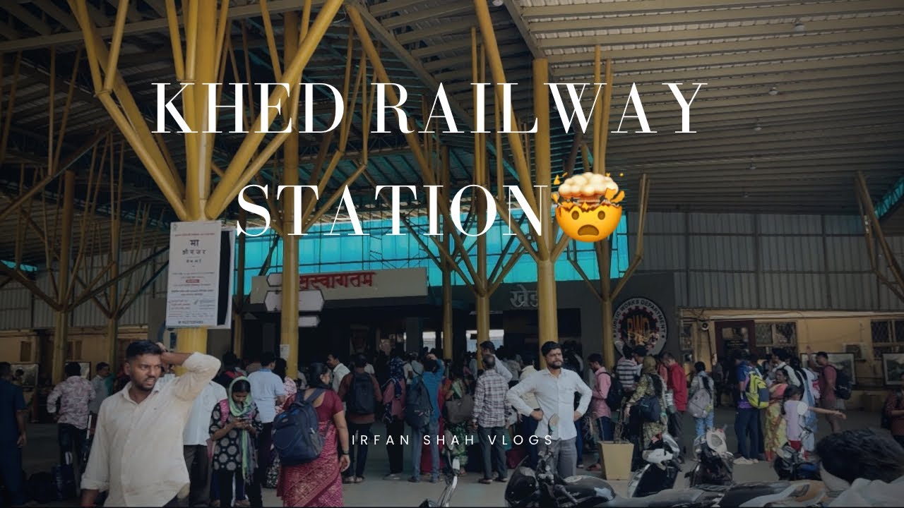 Khed railway station itna crowd🤯|IRFAN SHAH VLOGS
