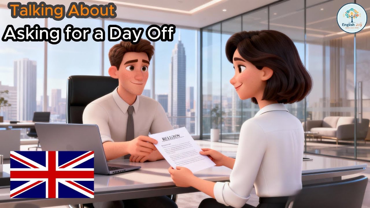 English Conversation Asking for a Day Off l  English Conversation Practice l English Joy