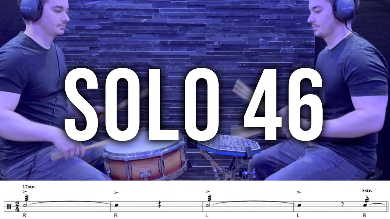 Eduardo Tucci | Solo №46 (Charley Wilcoxon - The All-American Drummer 150 Rudimental Solos)
