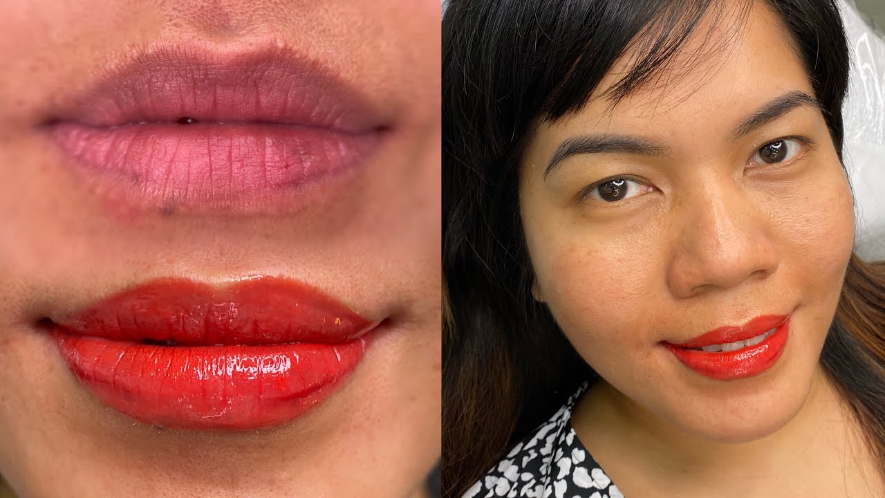 How To Do Lip Tattoo Step By Step (Full Process of Semi-Permanent Lip Blush)