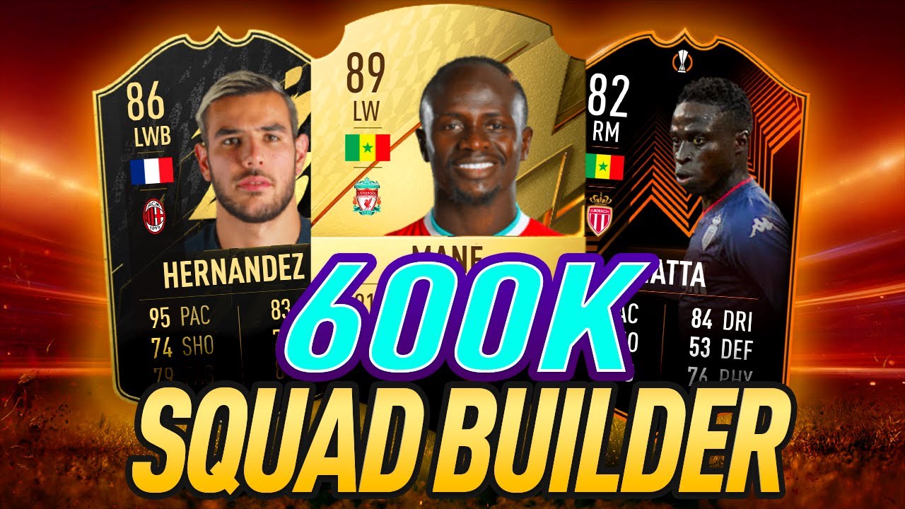 FIFA 22 BEST 600K Squad Builder + Custom Tactics