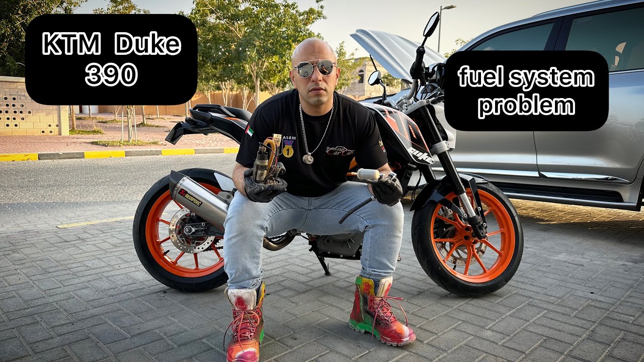 KTM Duke 390 How to change the fuel pump and cleaning the injector #ktm #detailing #carcare #car