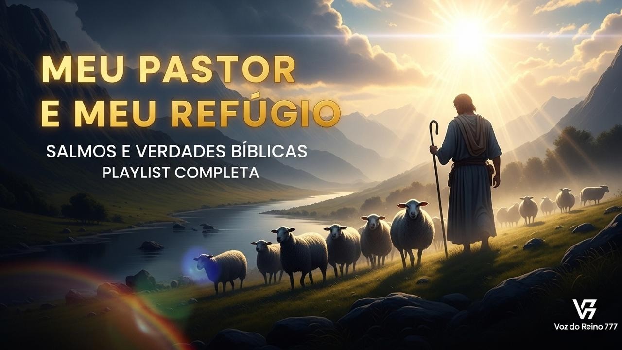 🎧 SALMOS E VERDADES BÍBLICAS Meu Pastor Luz Refúgio Playlist de Meditação Profunda Voz do Reino 777