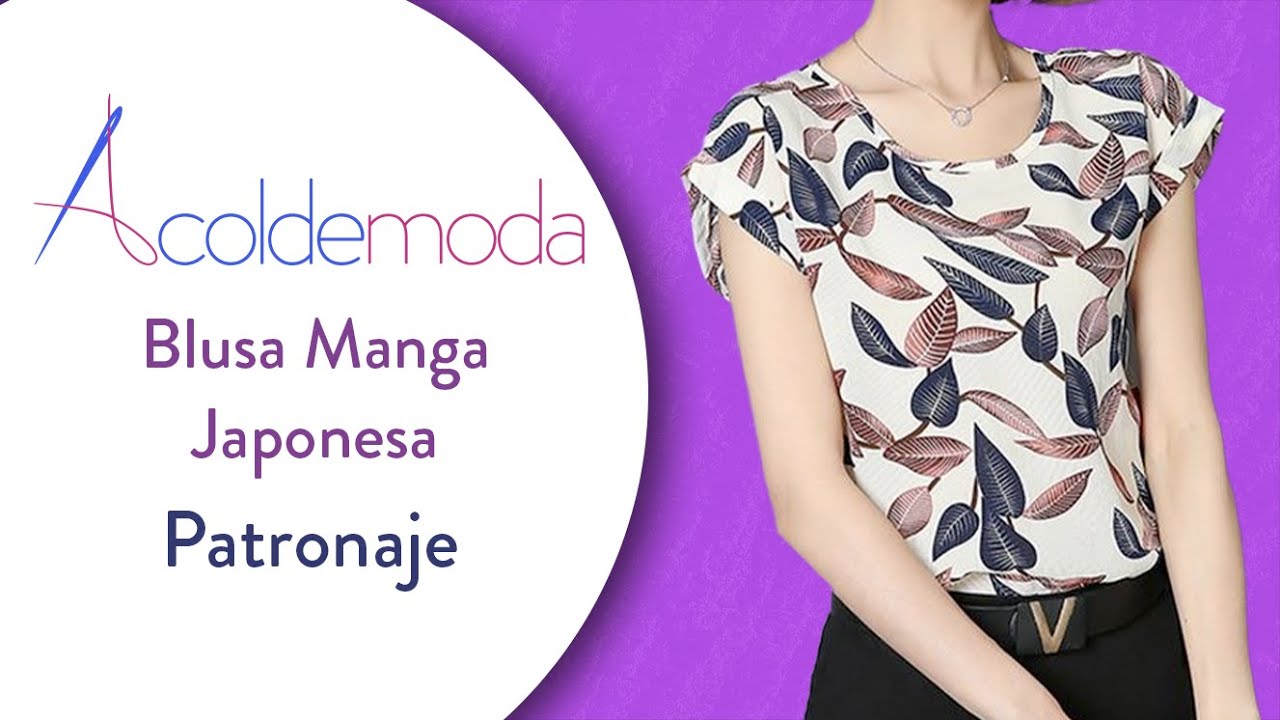 Cómo hacer el patronaje de una BLUSA MANGA JAPONESA - DIY - Paso a Paso