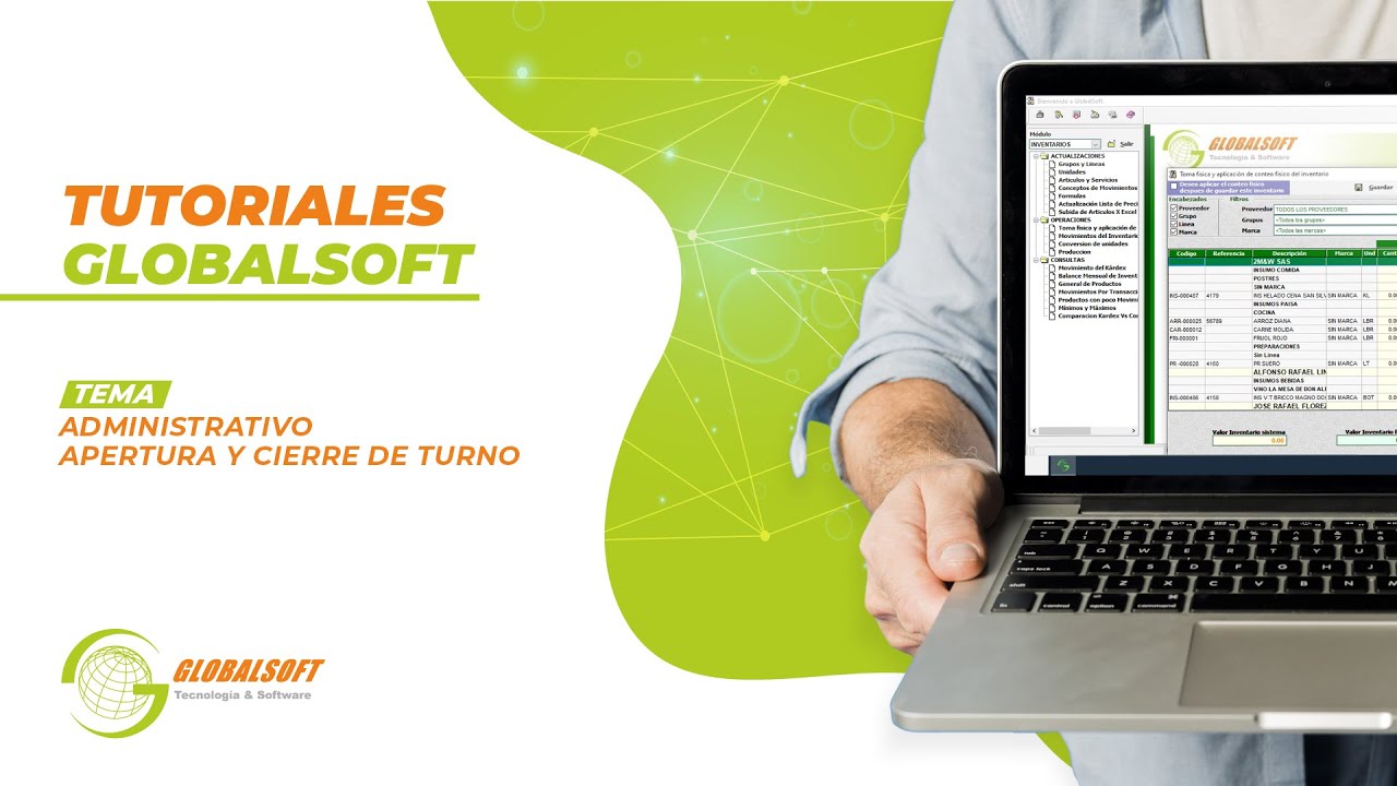 #TutorialesGlobalsoft | Administrativo:  Apertura y cierre de turno