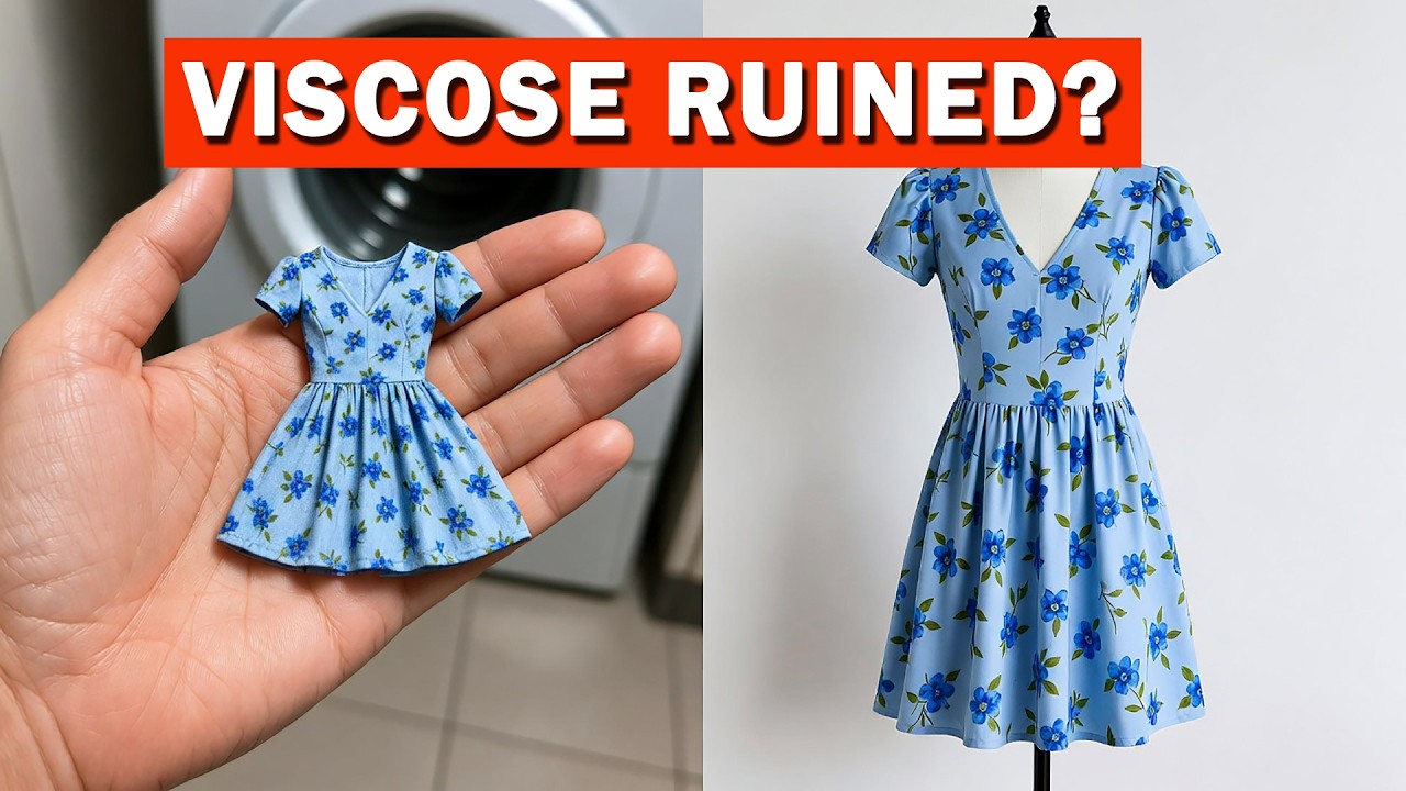 Don't Throw It Away | How to Unshrink Rayon & Viscose