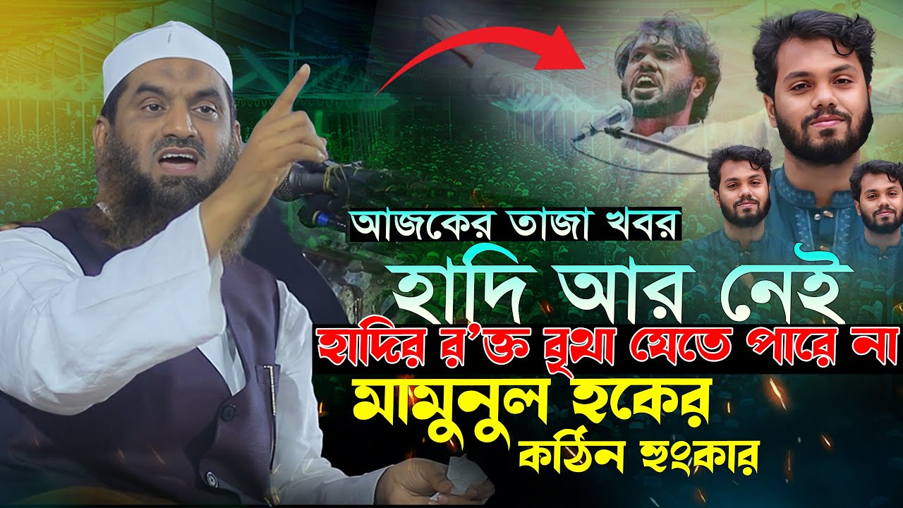 হাদীর সাথে শেষ কথা | আল্লামা মামুনুল হক ওয়াজ ২০২৫ | Mawlana Mamunul Haque Waz 2025
