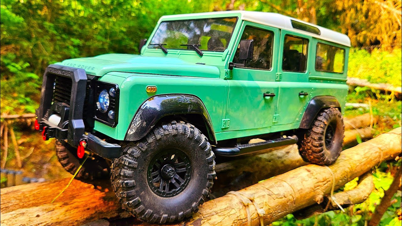 Landrover Defender // FM101  Crawler 4WD RTR // Ma&szlig;stab 1:8 Testfahrt