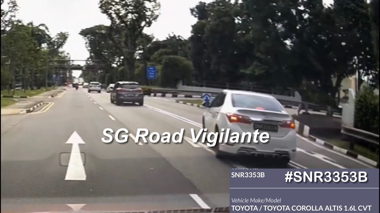 30aug2025 phv #SNR3353B toyota altis cut over double white line rear ended by toyota noah