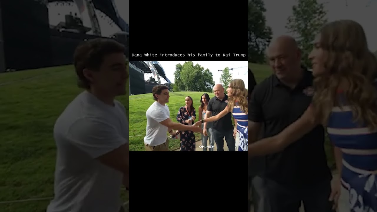 Kai Trump meets Dana White's family at UFC Freedom 250
