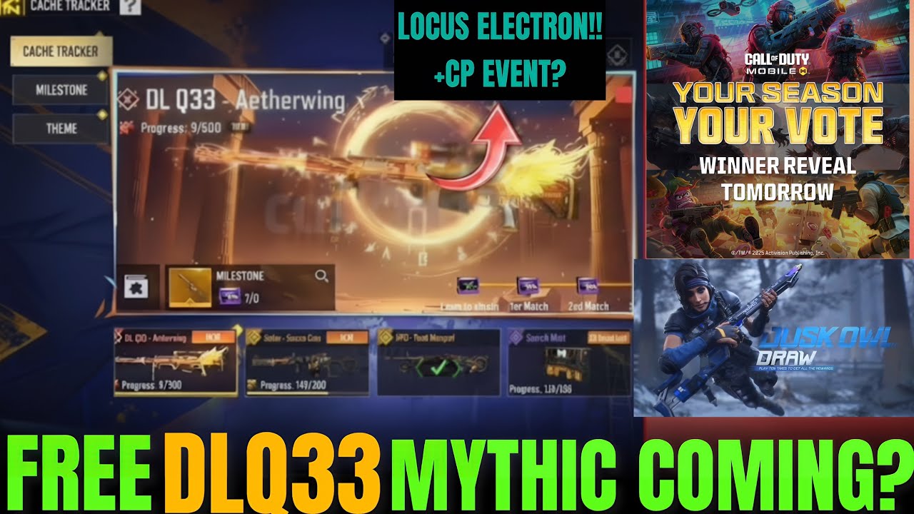 БЕСПЛАТНЫЙ МИФИЧЕСКИЙ DLQ33?? 🔥 ВОЗВРАЩЕНИЕ LOCUS ELECTRON! 😱ОБНОВЛЕНИЕ CODM