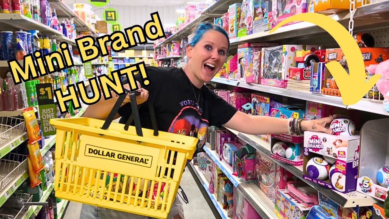 Searching for ONE OF EVERY Mini Brand In Dollar General!