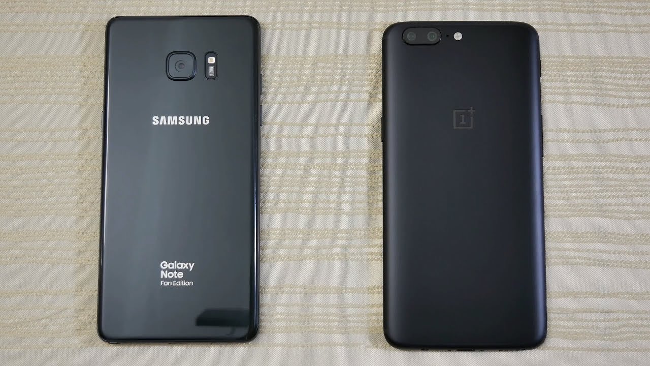 Galaxy Note FE vs OnePlus 5 - Speed Test! (4K)