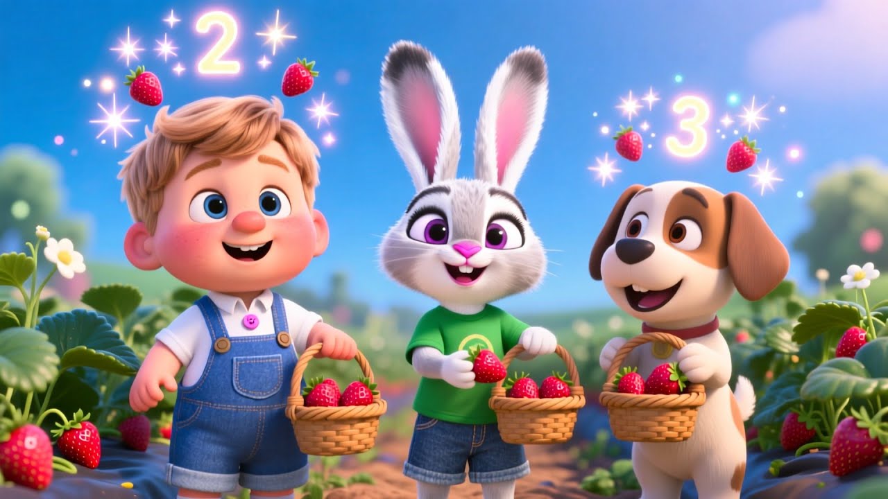 Strawberry Farm Baby Visit | Fun Nursery Rhyme for Kids