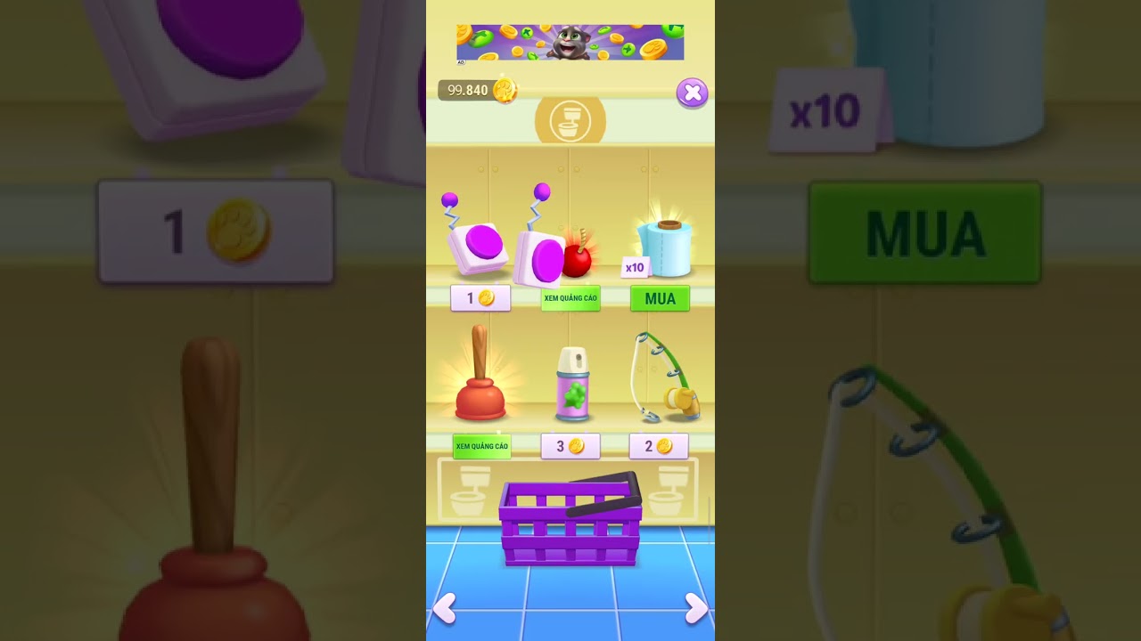 Nhiệm vụ một ngày của Tôm #mytalkingtom #meotomdangyeu #funny #trending #xuhuong #games#cat #shorts
