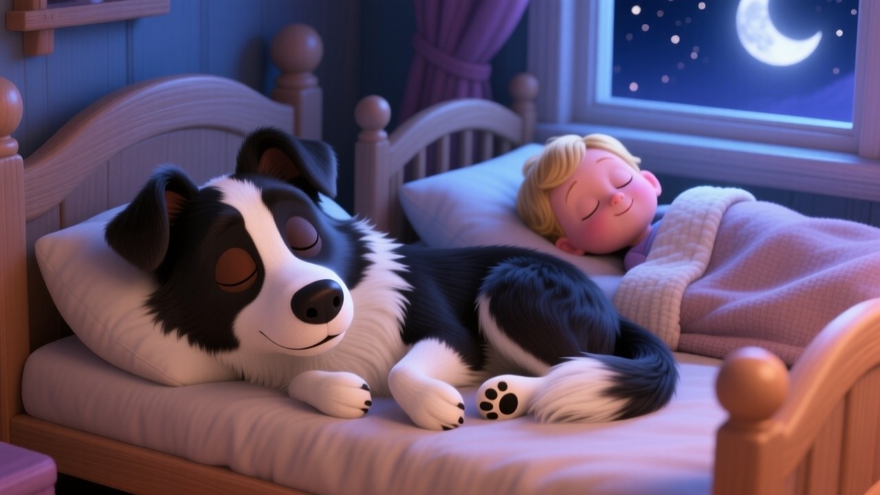 🎵 La Canción de la Estrellita de Maggie ⭐🌙 | Canción de Cuna para Bebés | Maggie la Border Collie