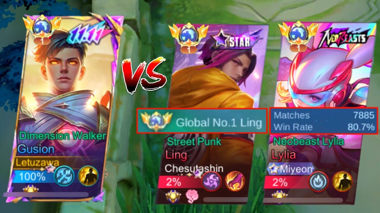 LETUZAWA против GLOBAL 1 LING и 7800 МАТЧЕЙ LYLIA!! КТО ПОБЕДИТ??