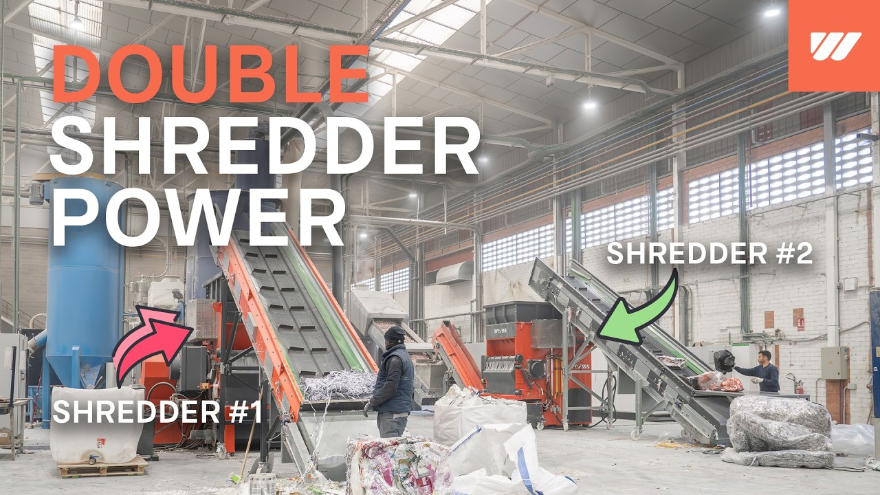 Why Are They Buying a THIRD Shredder? | Plastic waste shredding with two WEIMA W5.14 shredders