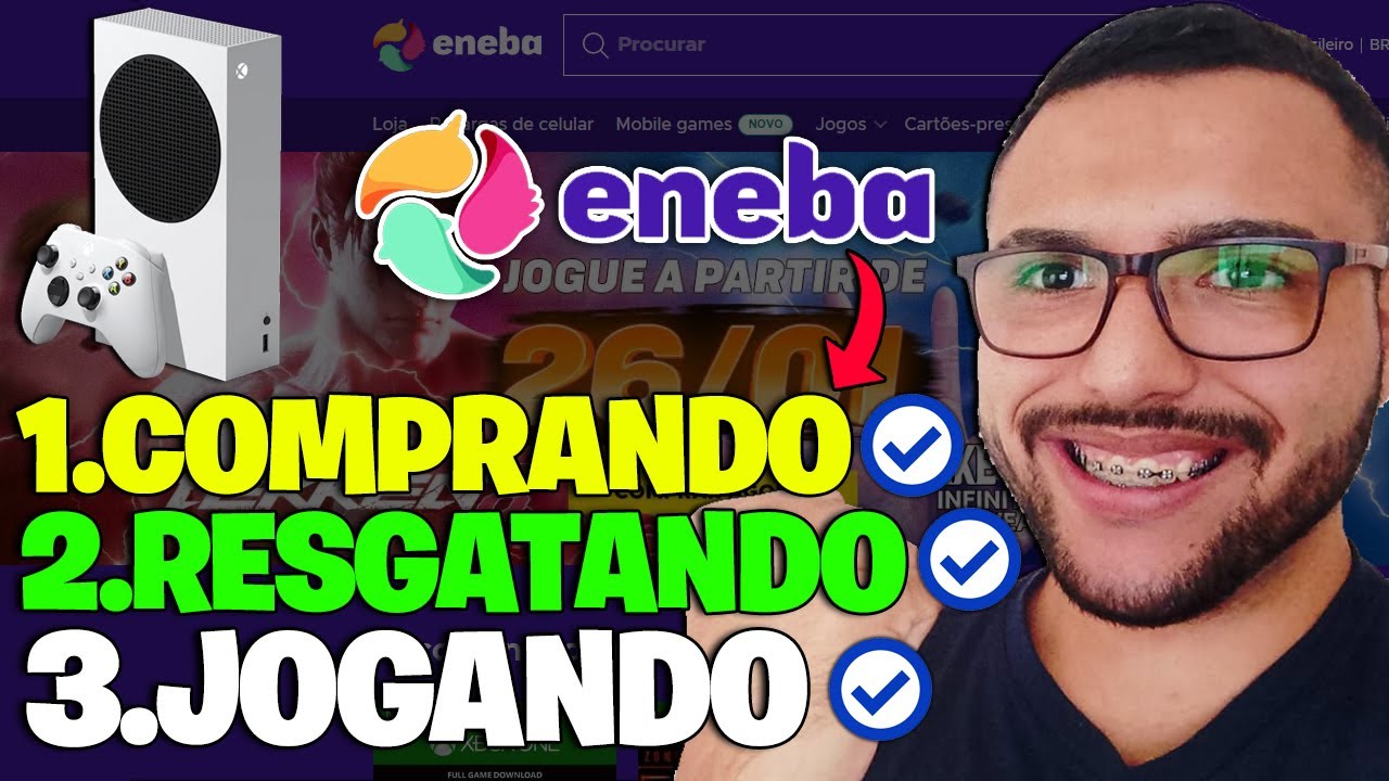 ✅Como COMPRAR e RESGATAR Jogos de XBOX SERIES S no ENEBA Passo a Passo ATUALIZADO 2024 | JOGOS ENEBA