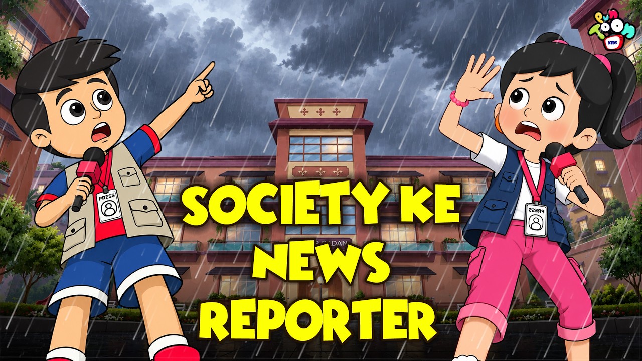Society Ke News Reporter | Kids Cartoon |  हिंदी कार्टून | Fun Stories | PunToon Kids Hindi