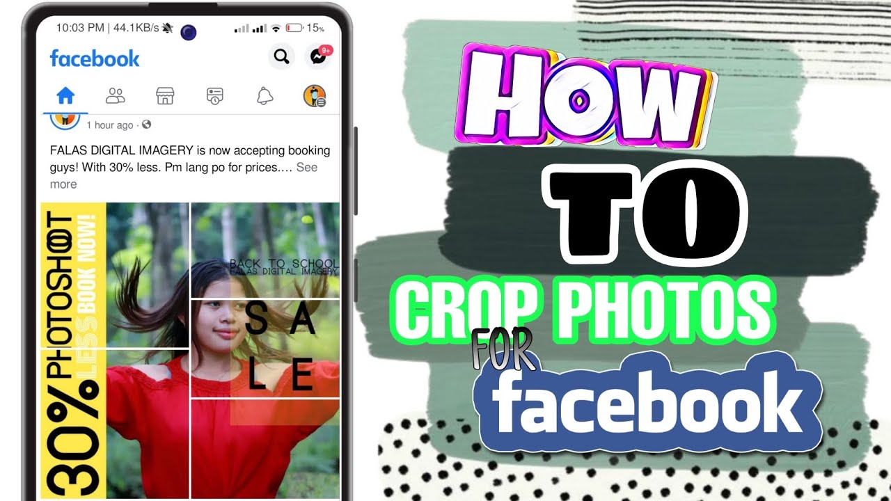 How to crop photo for Facebook Posting | Crop for Facebook Upload