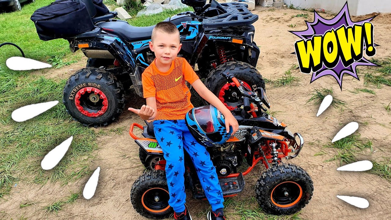 Pierwszy raz na Quadach 🤩 Fourcraft 250 vs mini Quad Madox