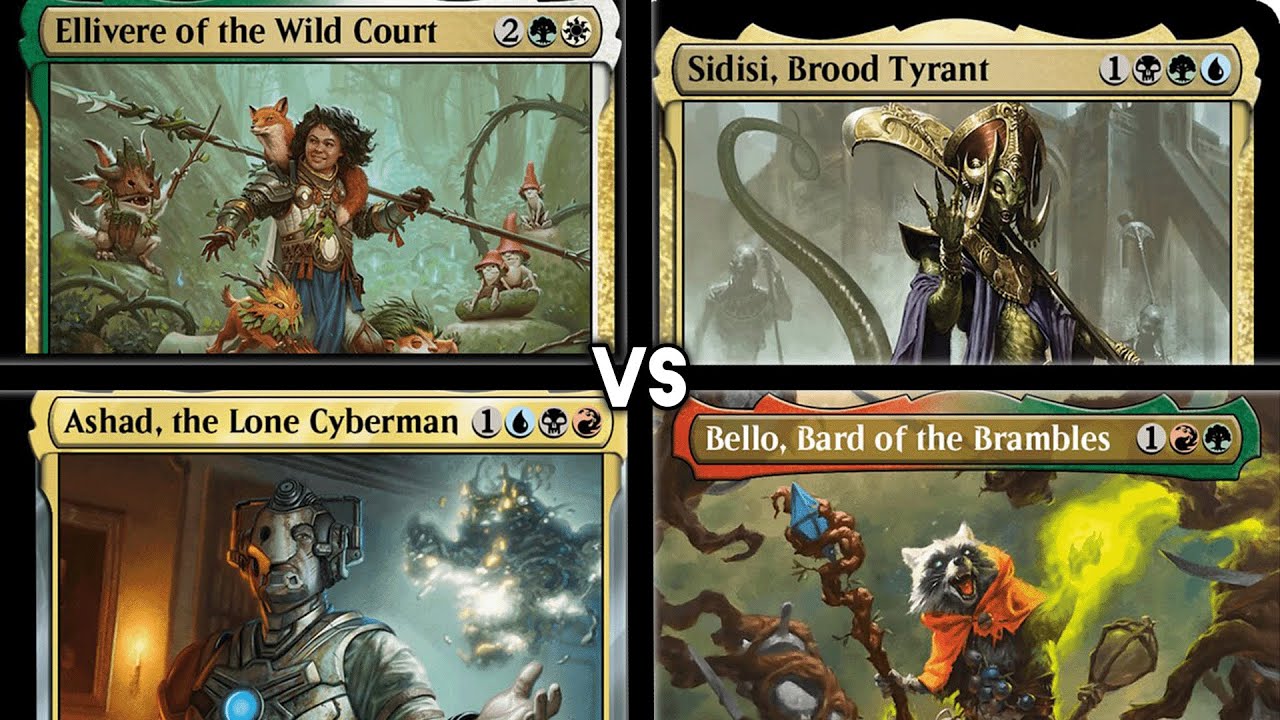 Epic Commander Battle: Ashad, Ellivere, Sidisi & Bello Face Off in a High-Stakes MTG Showdown!