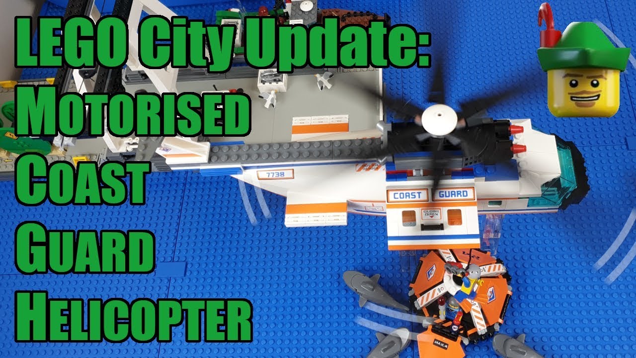 LEGO City Update - Power Functions Motorised Coast Guard Helicopter 7738 🚁🏹
