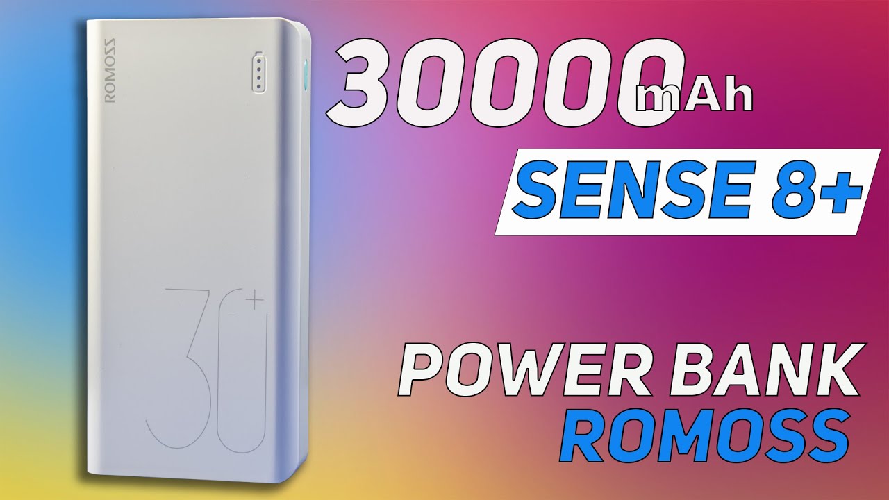 POWER BANK Romoss Sense 8+ 30000mAh Лучший за свои деньги