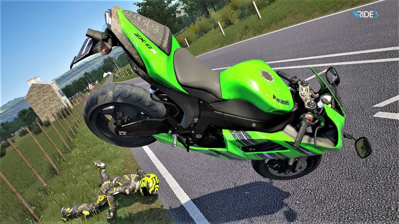 RIDE 3 CRASHES COMPILATION - RACING MOTOR #05