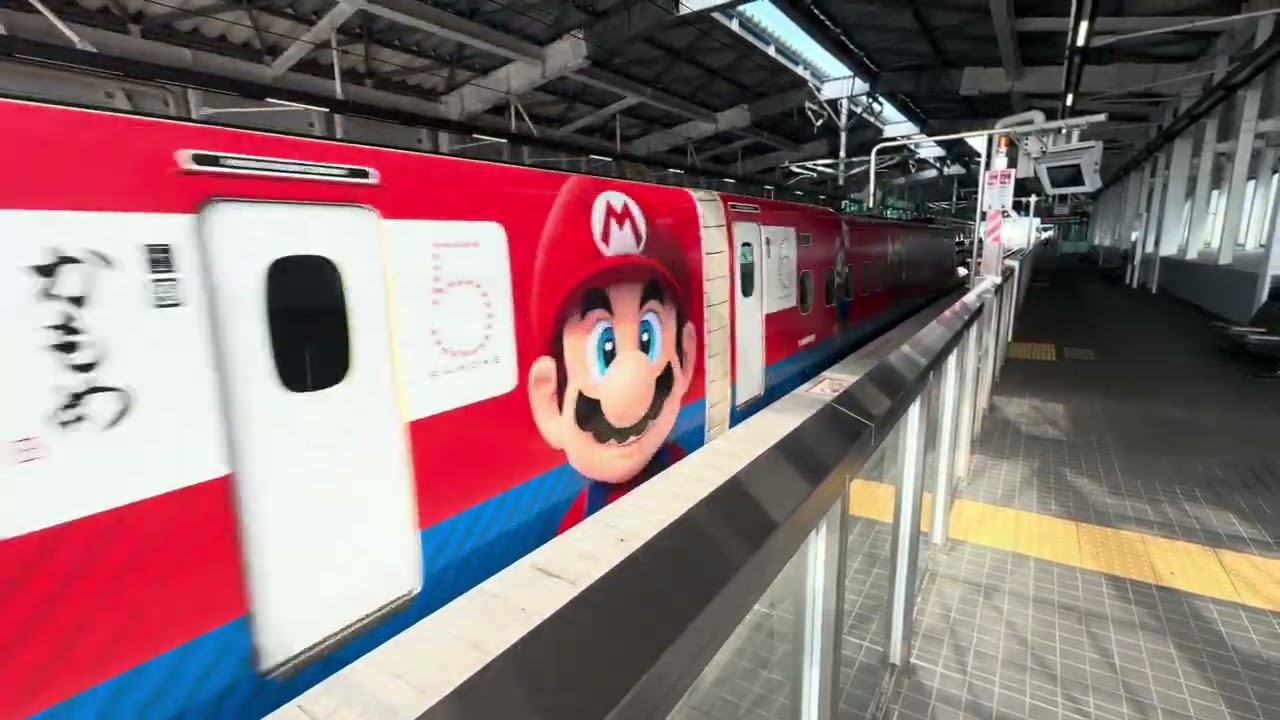 JR九州N700S 西九州新幹線スーパーマリオ塗装 かもめ長崎行 新大村駅発車