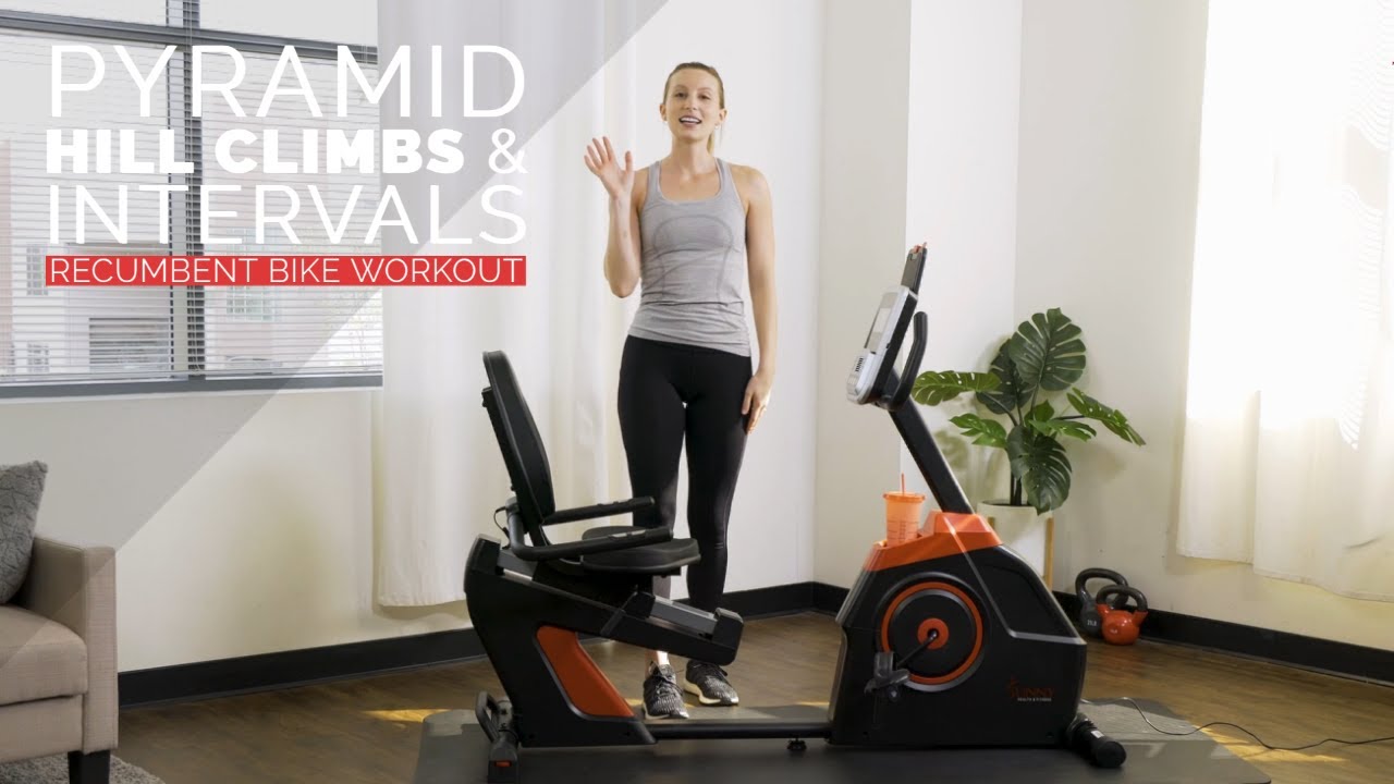 Pyramid Hill Climbs & Intervals Recumbent Bike Workout