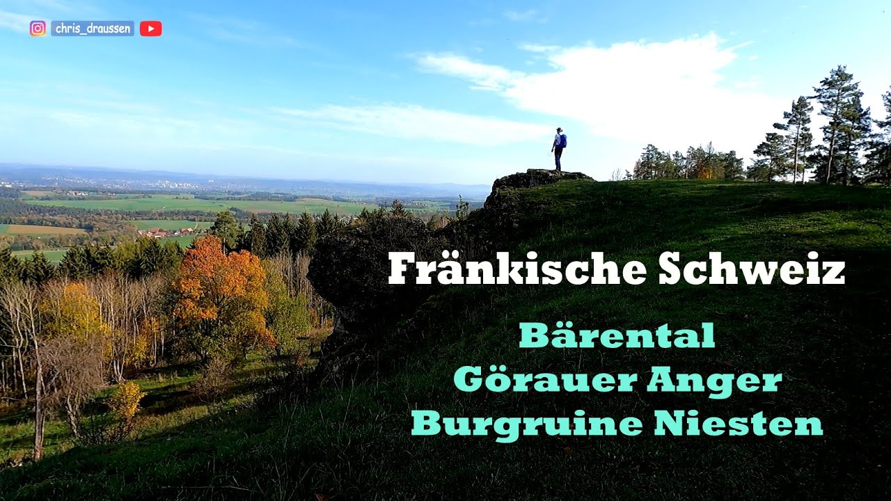 Wanderung Bärental, Görauer Anger, Burgruine Niesten (Fränkische Schweiz)