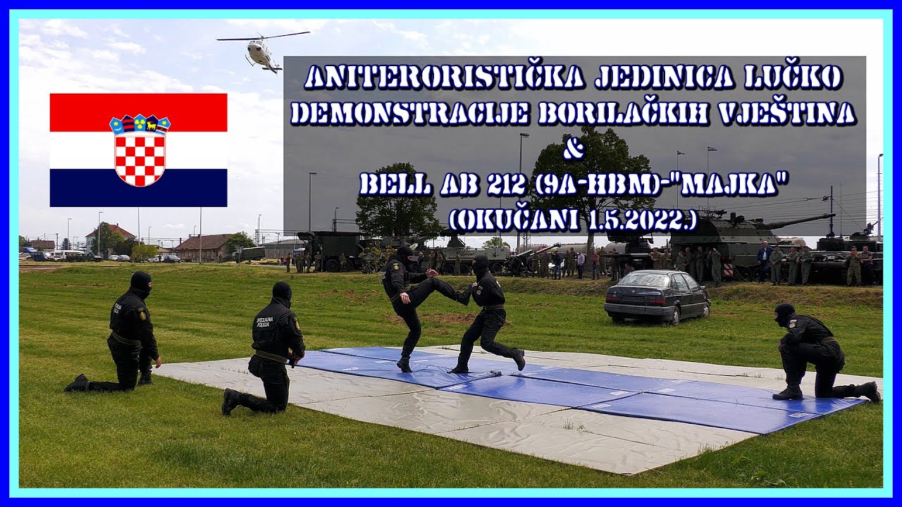 4K⁵⁰🇭🇷ATJ Lučko-Demonstracije Borilačkih Vje&scaron;tina & Bell AB 212 (9A-HBM)-