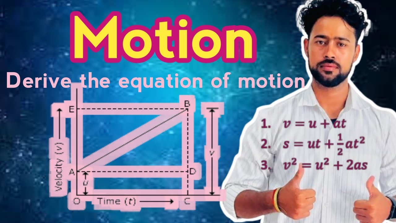 Class 9th- Derivation of the equation of motion