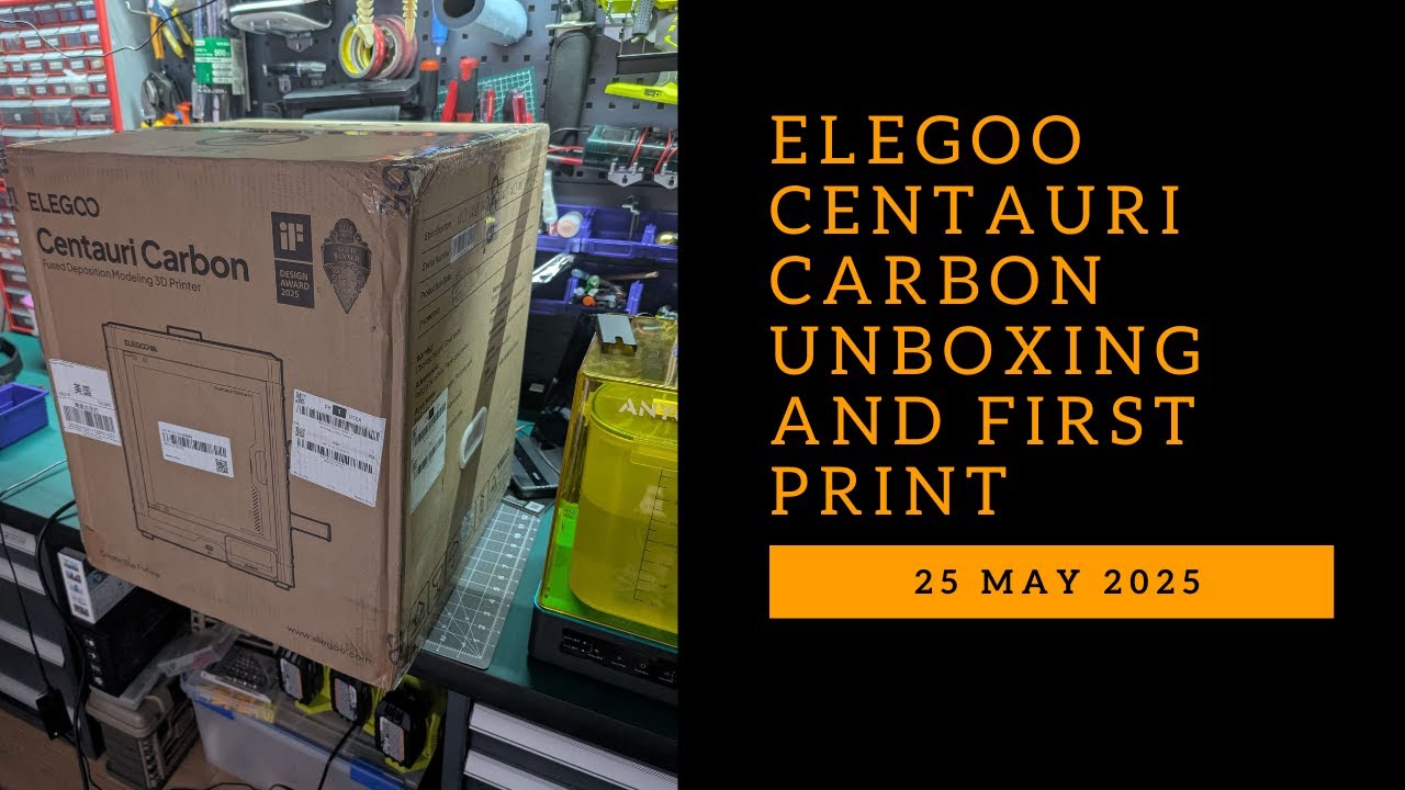 Elegoo Centauri Carbon Unboxing and First Print LIVE!!